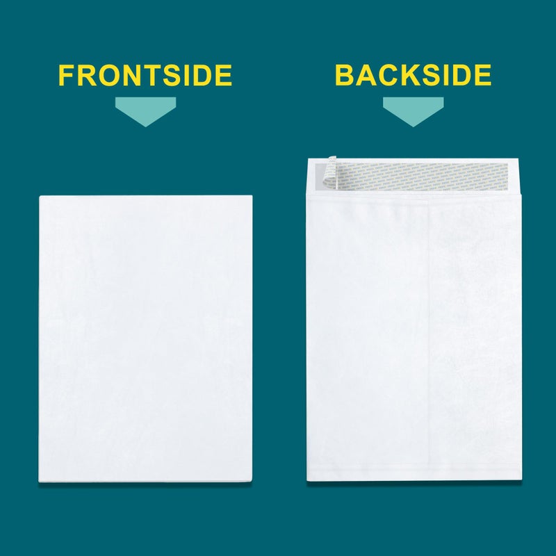 EnDoc 9x12 Tyvek Envelopes â€“ Strong Lightweight Professional Shipping Mailer Tear Resistant DuPontâ„¢ TyvekÂ® Construction & Easy Security Self Seal Closure â€“Bright White DuPont â€“ Bulk Pack of 15 â€“ 9 x 12 inch - Image 2